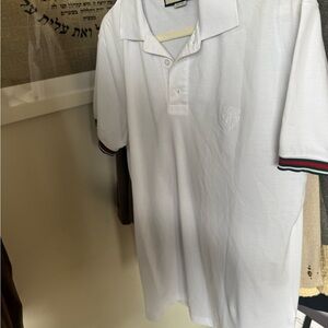 Gucci White and Black Polo Shirt Classic Design